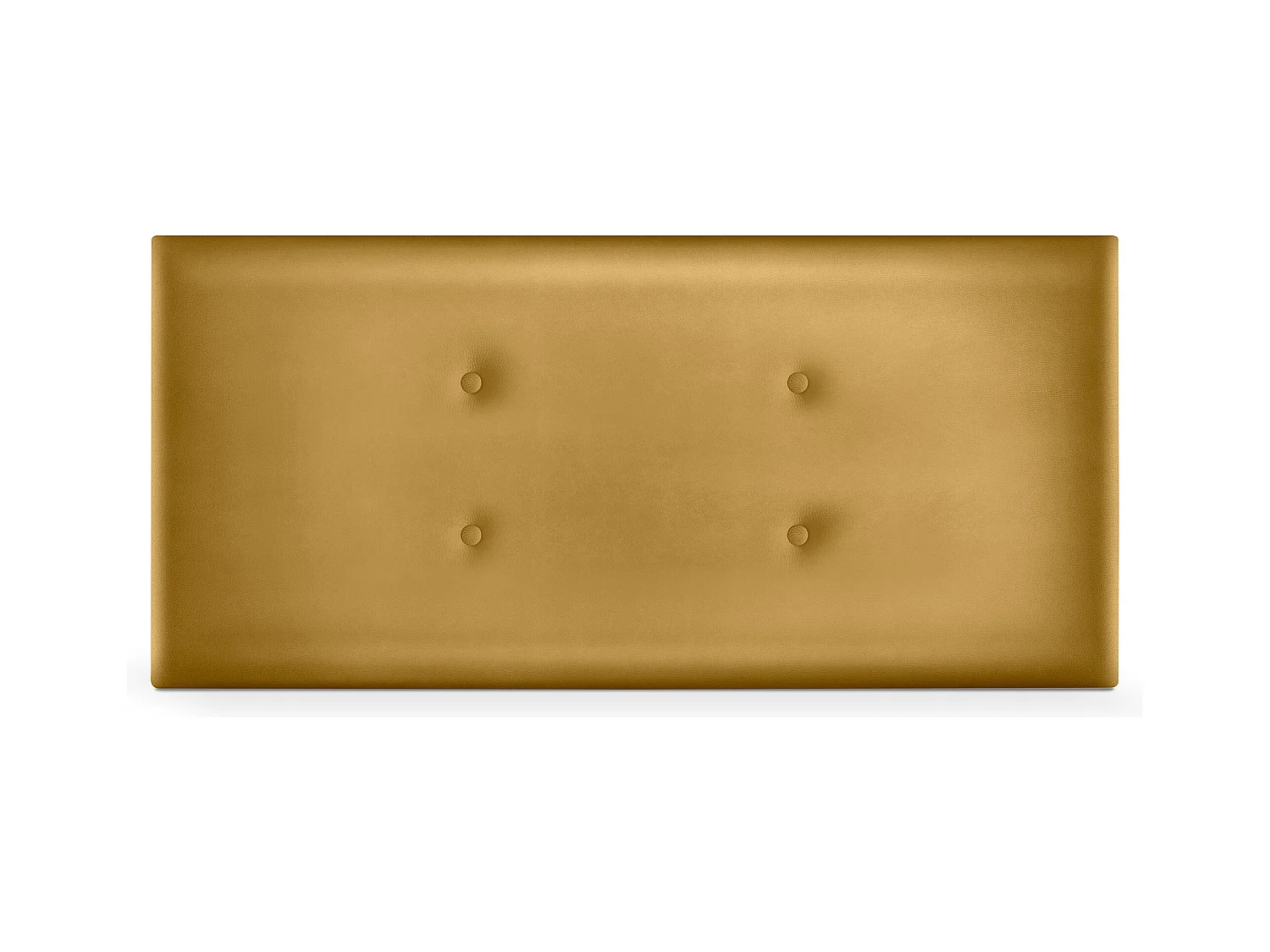 DHOME Tête de lit similicuir avec 2 rangées de boutons 105x50cm Lits 105 - Doré