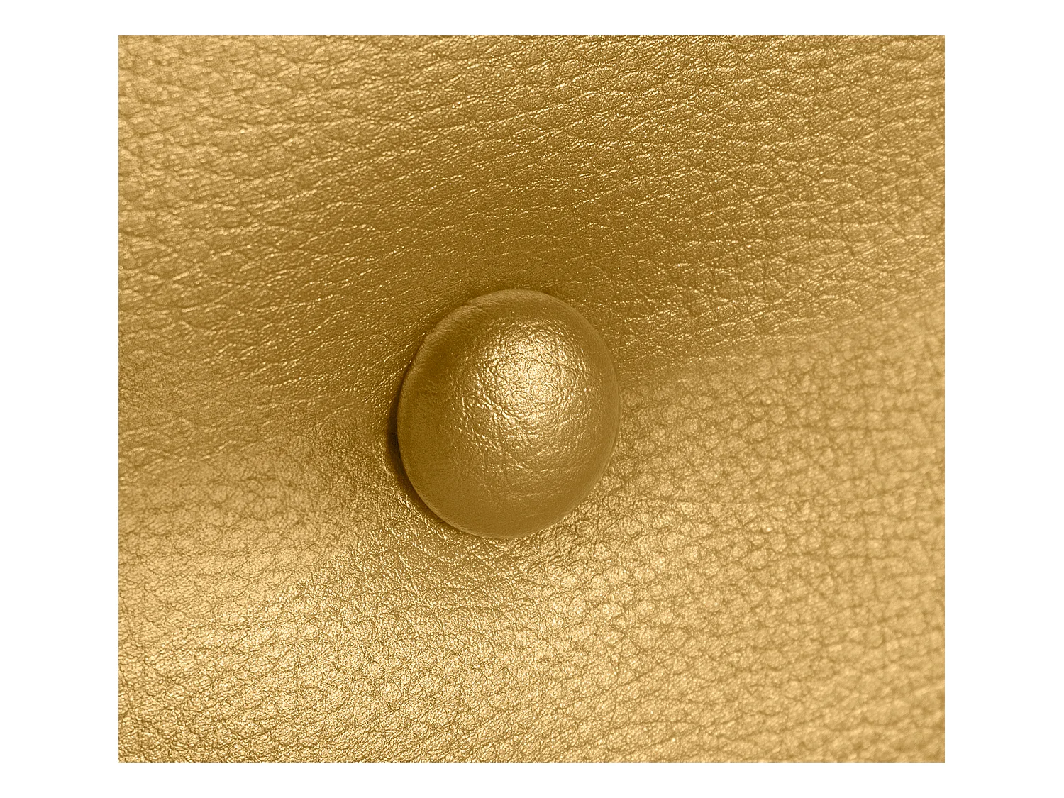 DHOME Tête de lit similicuir avec 2 rangées de boutons 105x50cm Lits 105 - Doré