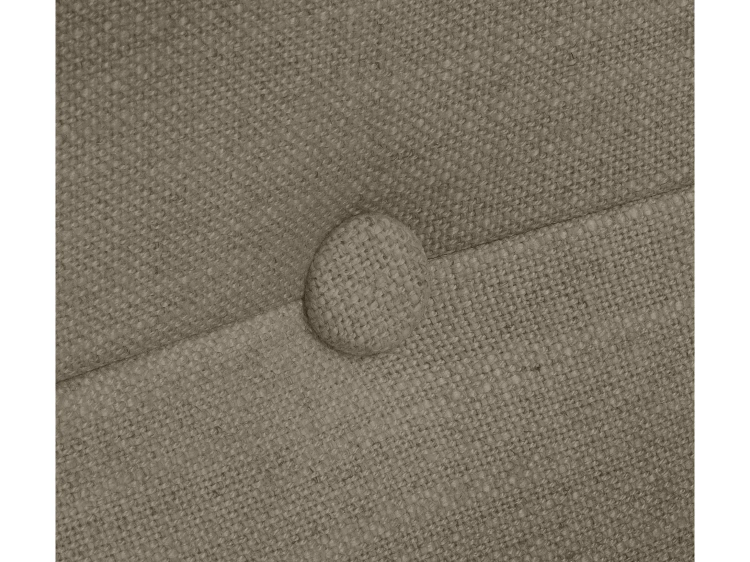 DHOME Kopfteil aus Naturleinen mit Knöpfen 145x50cm Betten 135/140 - Erde