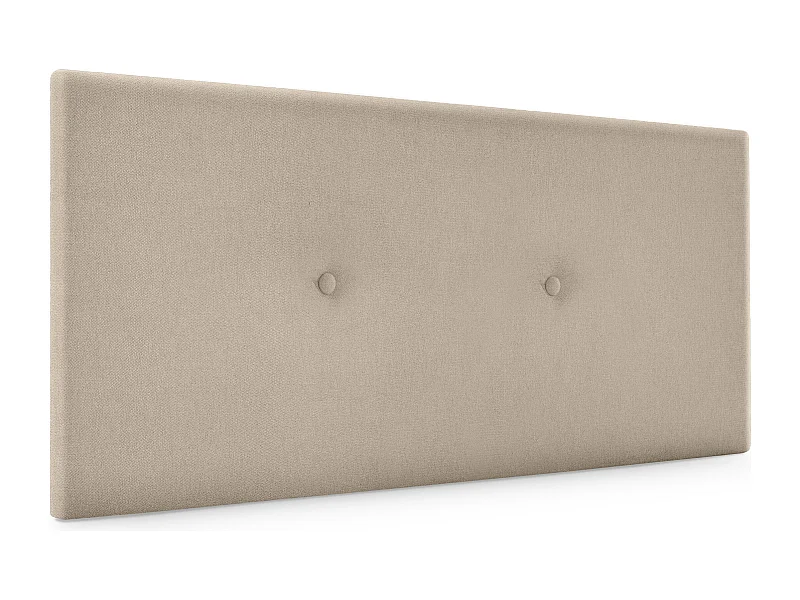 DHOME Tête de lit en tissu Aqualine lisse avec Boutons 90x50cm Lits 80/90 - Beig