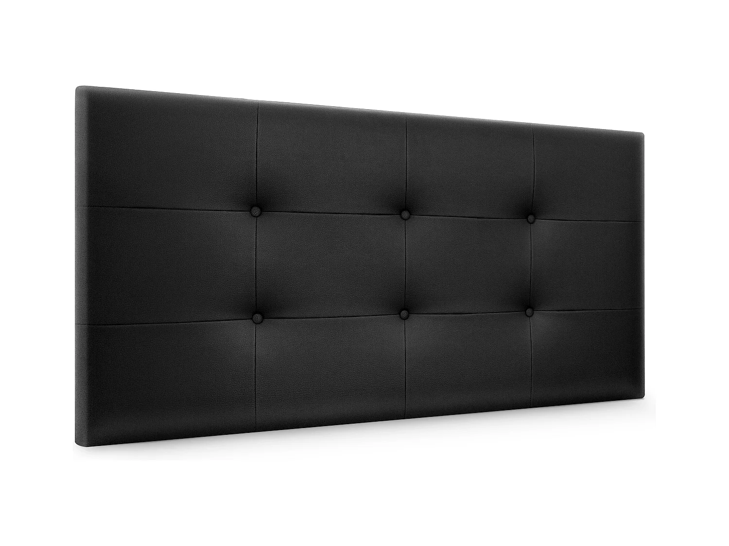 DHOME Tête de lit en Similicuir Capitonné 95x60cm Lits 90 - Noir