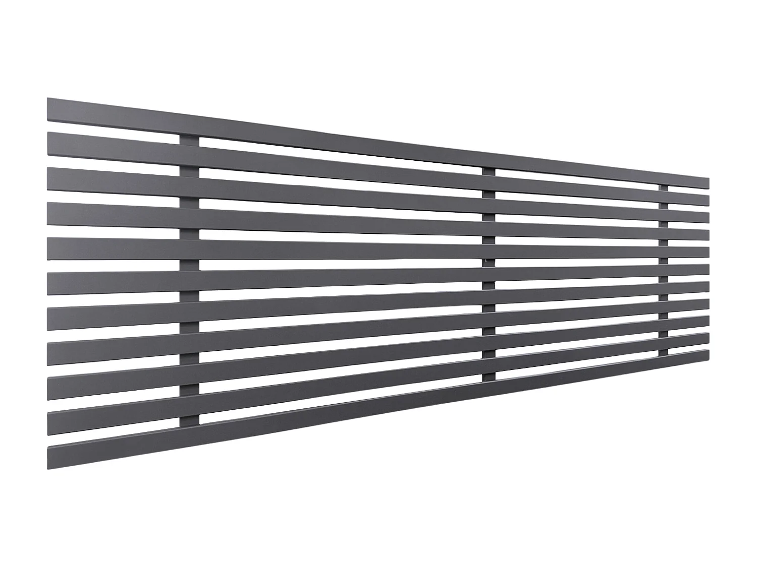 DHOME Cabeceira de Madeira Reciclada MDF Estilo Japonês 145x46cm Camas 135/140 - Cinzento sólido