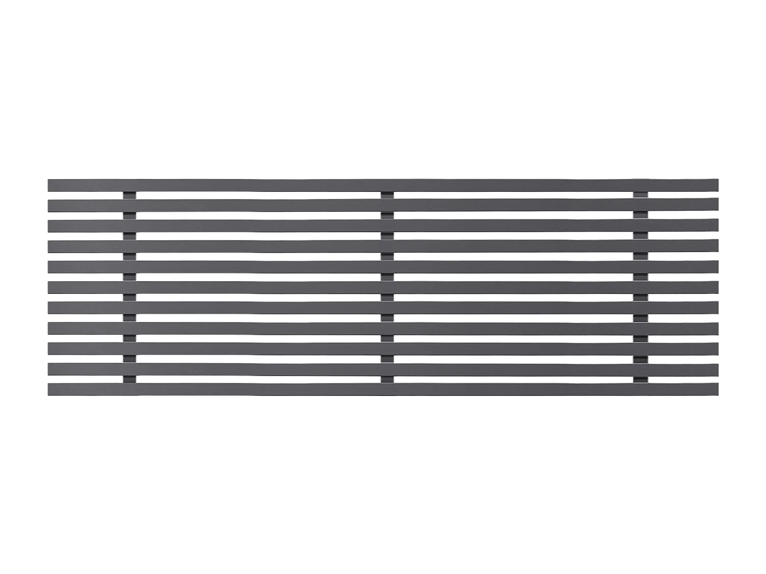 DHOME Cabeceira de Madeira Reciclada MDF Estilo Japonês 145x46cm Camas 135/140 - Cinzento sólido