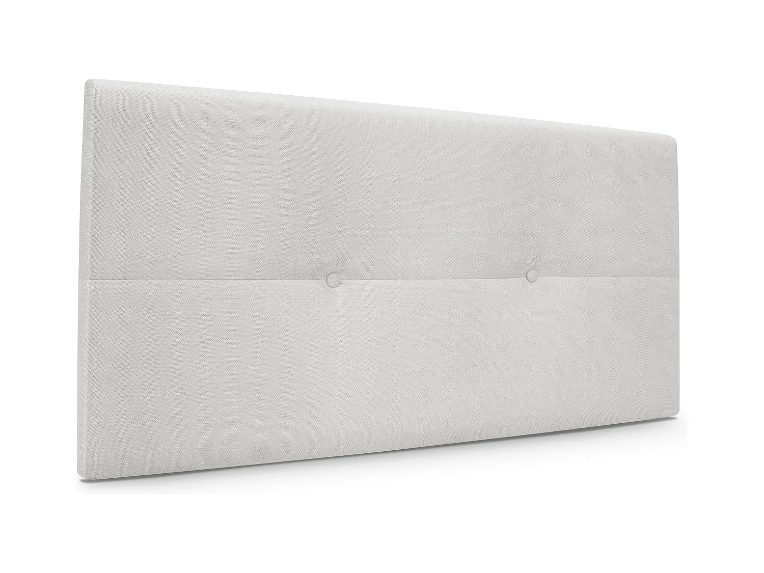 DHOME Tête de lit en tissu Aqualine avec Boutons 110x50cm Lits 105 - Gris perle