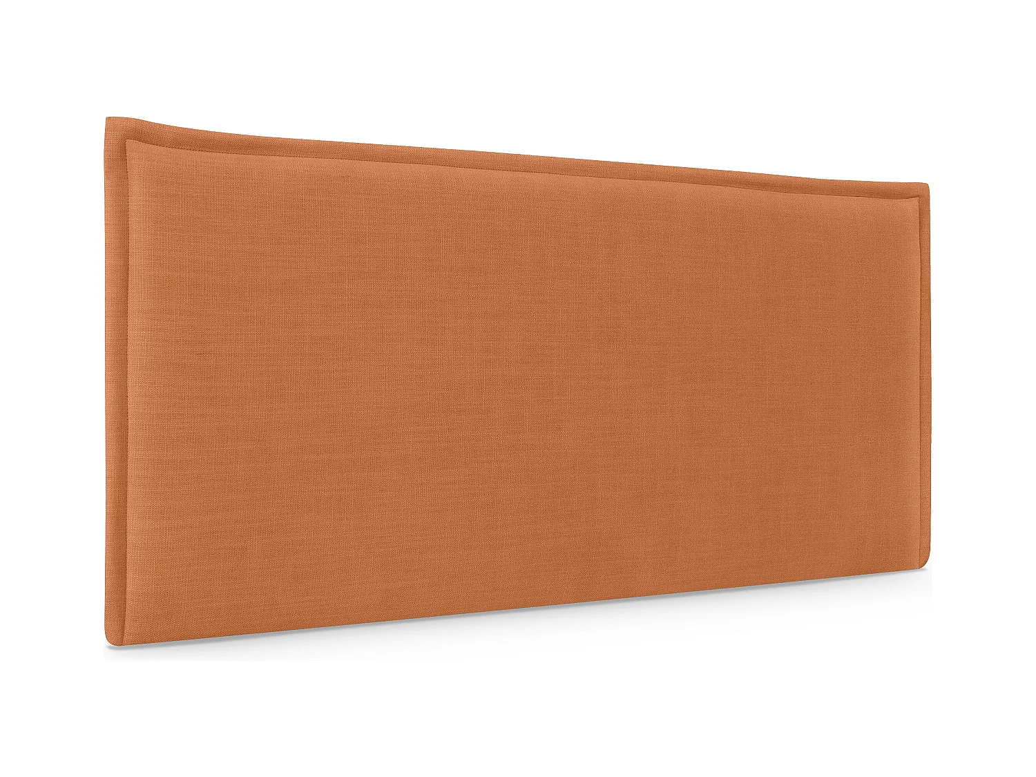 DHOME Tête de lit en lin naturel lisse avec garniture 110x50cm Lits 105 - Orange