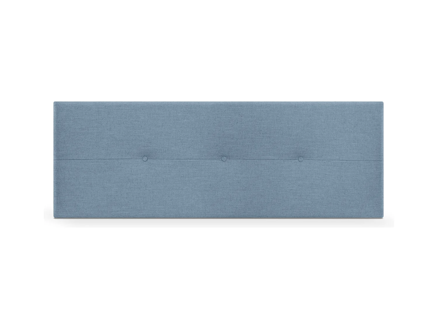 DHOME Tête de lit en lin naturel avec Boutons 150x50cm Lits 150 - Bleu