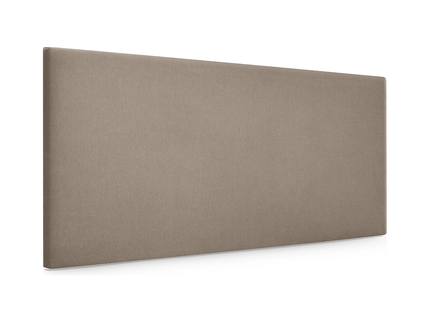 DHOME Stoff-Kopfteil Aqualine Glatt 95x50cm Betten 90 - Erde