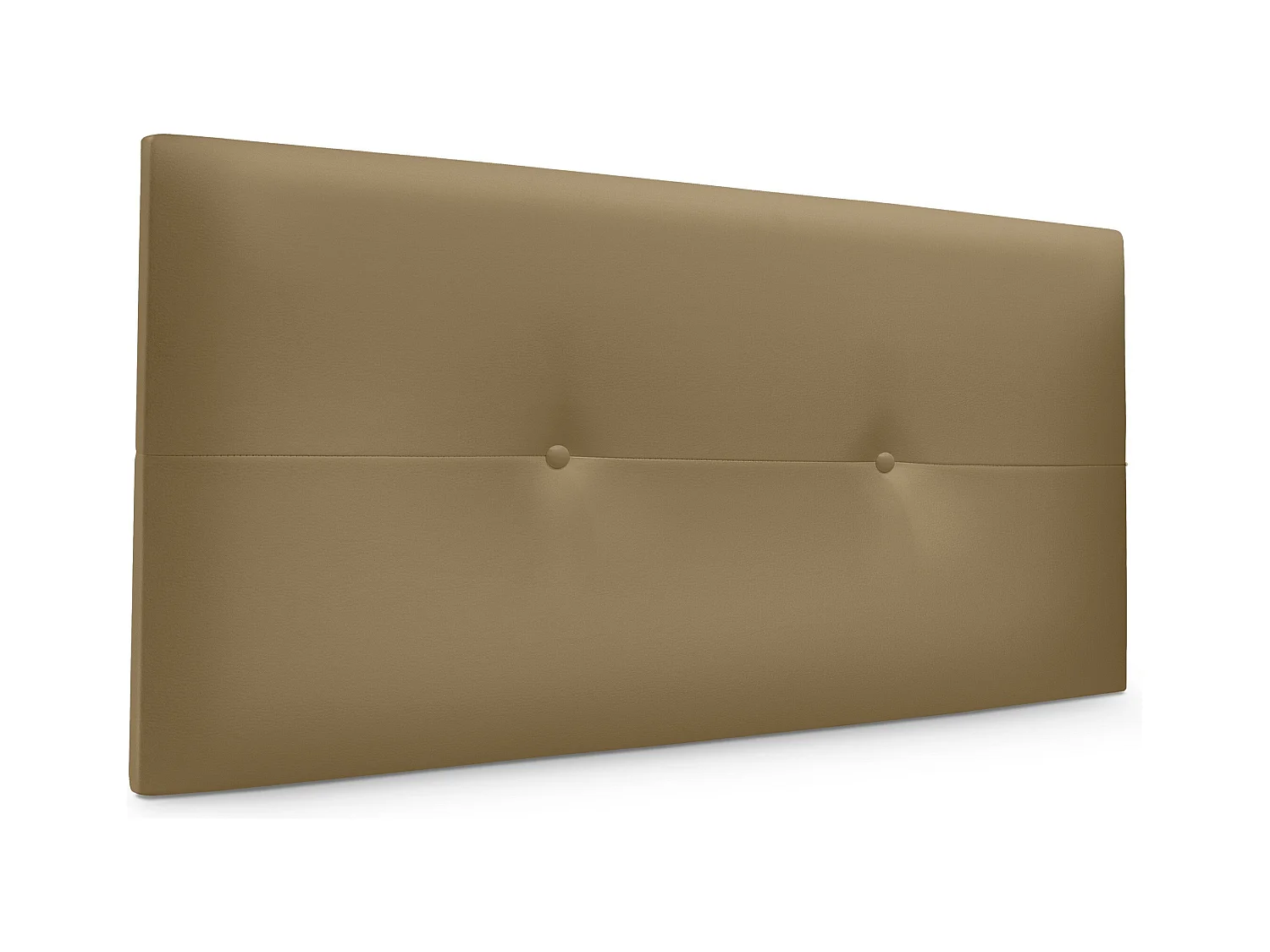 DHOME Tête de lit similicuir avec Boutons 105x50cm Lits 105 - Marron Clair