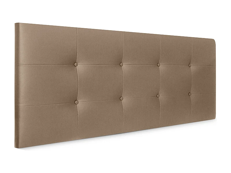 DHOME Tête de Lit en Similicuir Capitonnée 135x60cm Lit 120/135 - Marron Clair