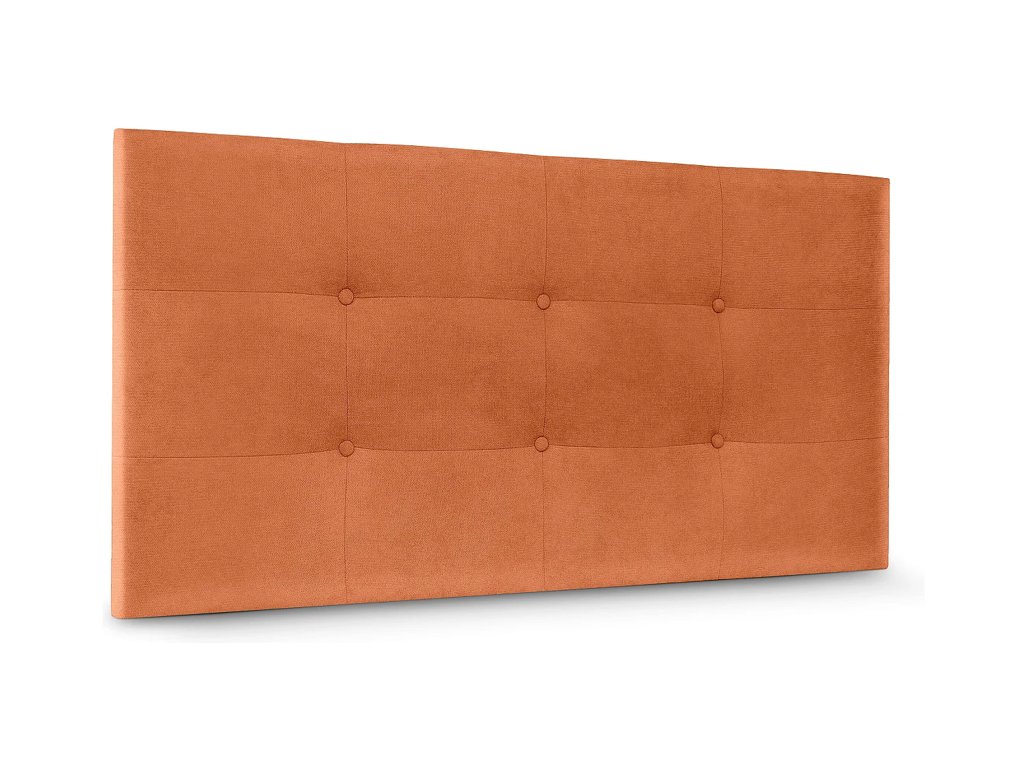 DHOME Tête de lit en tissu Aqualine Capitoné 110x60cm Lits 105 - Orange