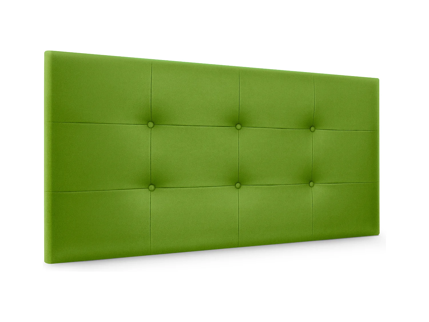 DHOME Tête de Lit en Similicuir Capitonnée 110x60cm Lit 105 - Vert