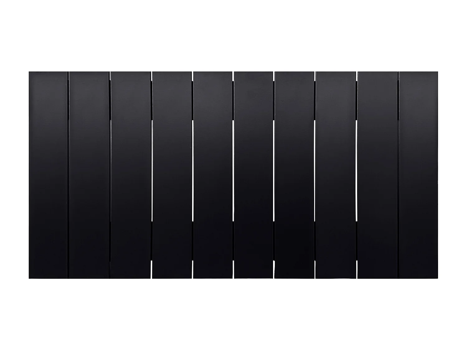 DHOME Cabeceira de Madeira reciclada em MDF Estilo Palete Vertical  90x46 Camas 80/90 - Preto sólido