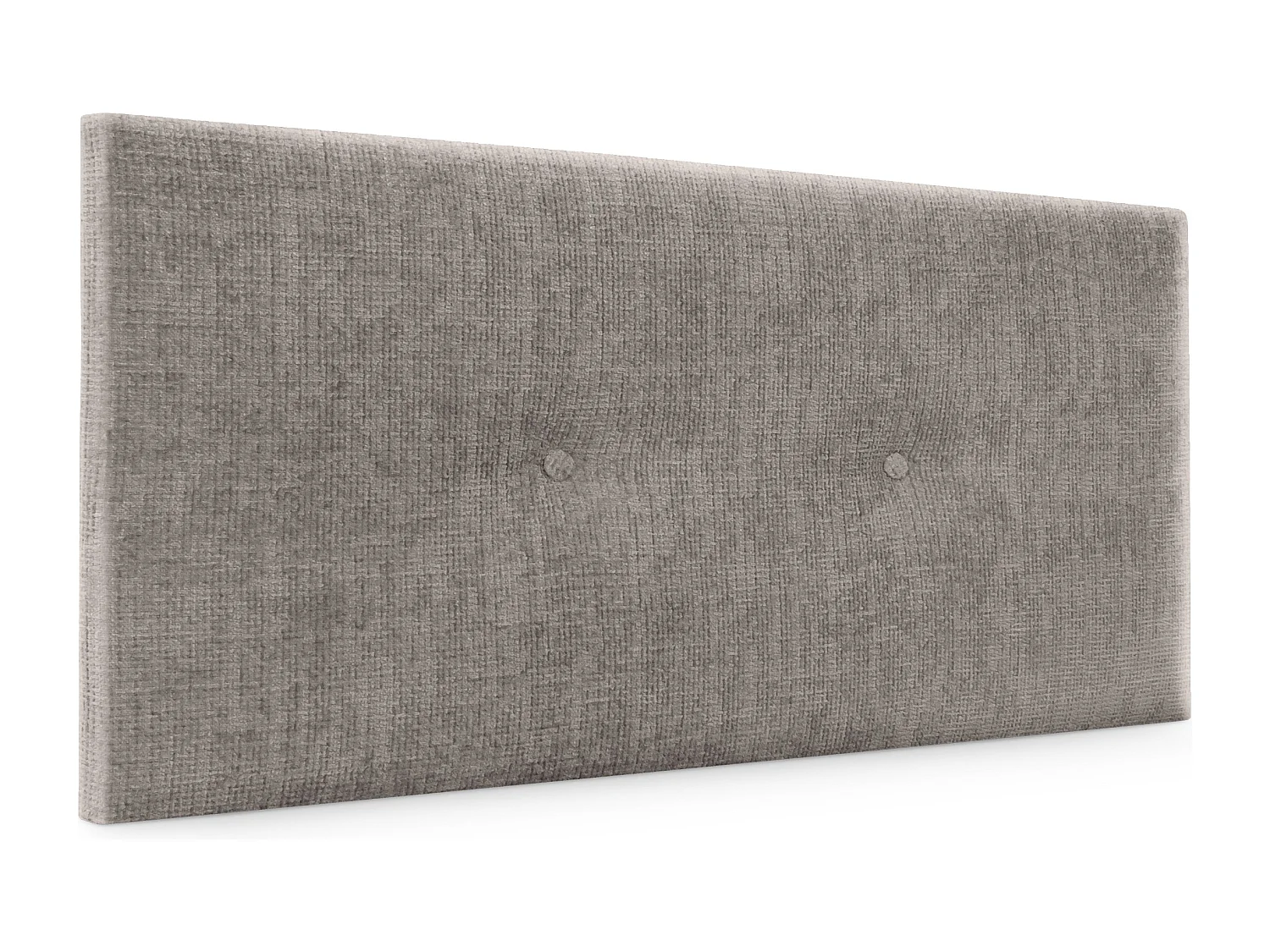DHOME Tête de lit en laine naturelle avec Boutons 110x50cm Lits 105 - Gris