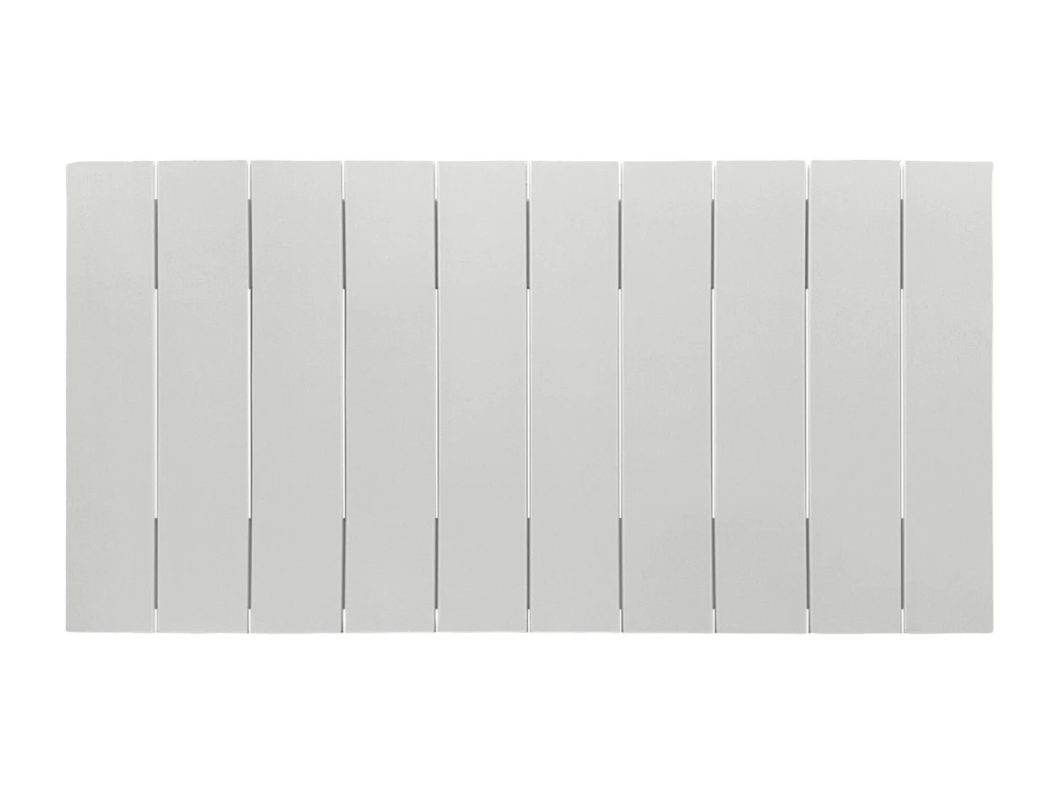 DHOME Recyceltes Holz-Kopfteil MDF Vertikale Palettenform 110x46 Betten 105 - Massiv Weiß