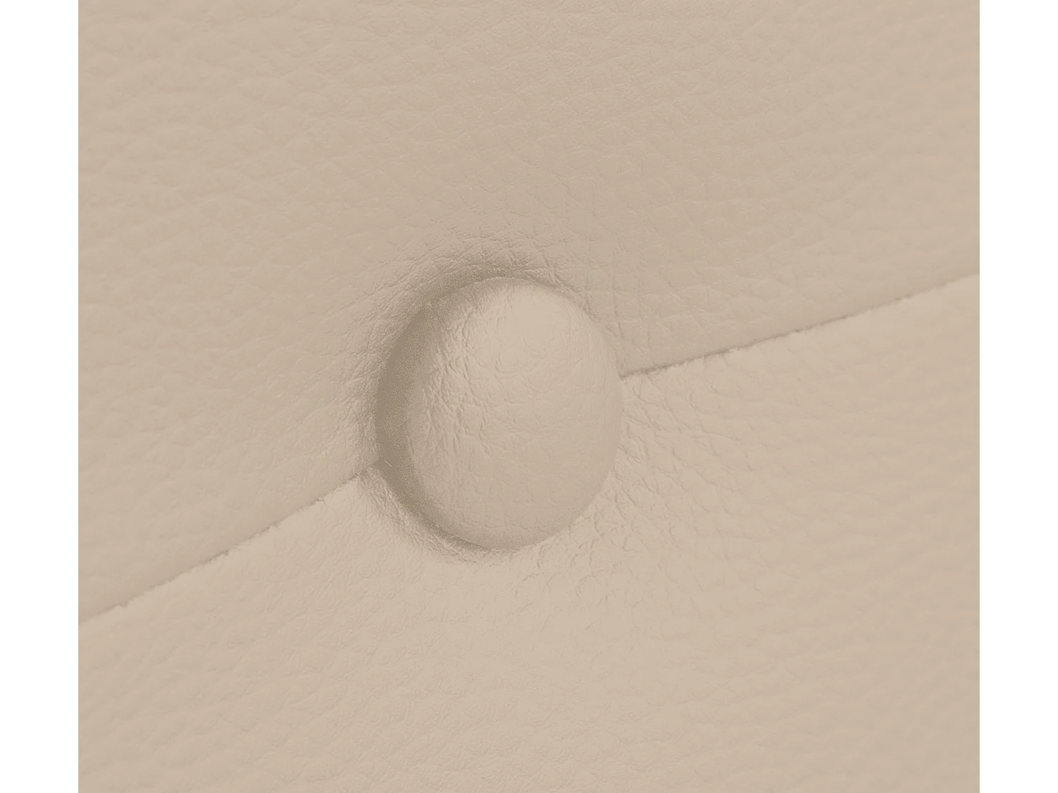 DHOME Kopfteil aus Kunstleder mit Knöpfen 105x105cm Mit Beinen Betten 105 - Beige