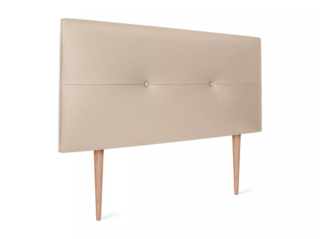 Kauf Unique DHOME Kopfteil aus Kunstleder mit Knöpfen 105x105cm Mit Beinen Betten 105 - Beige