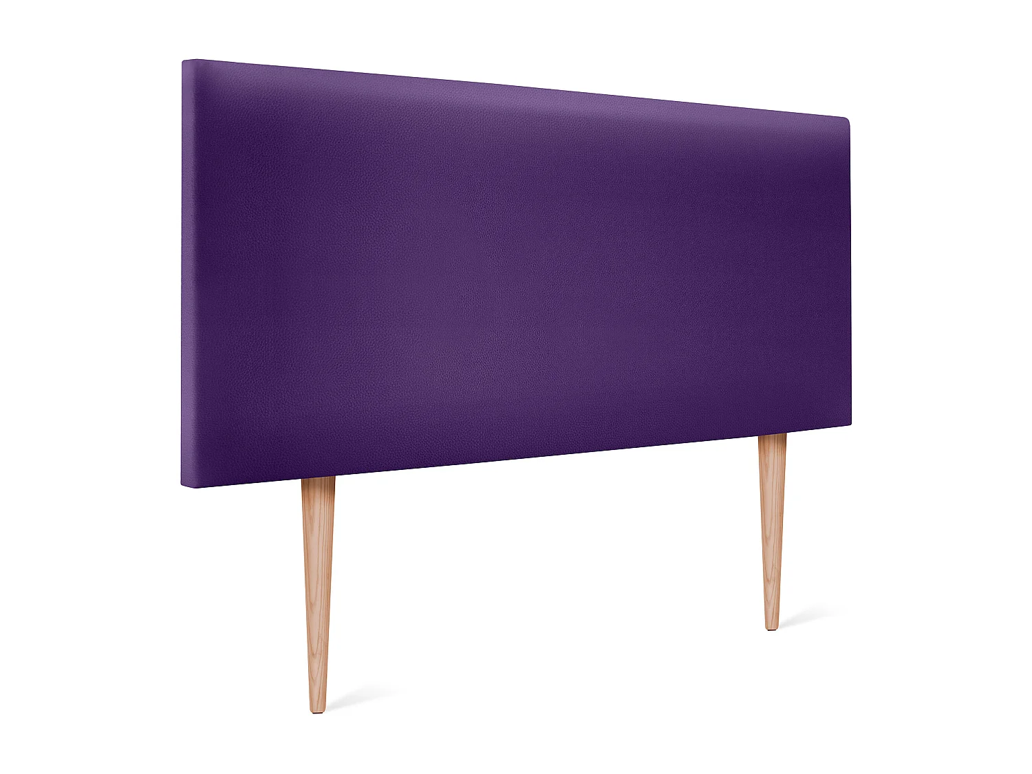 DHOME Tête de lit simili cuir lisse 95x105cm avec pieds Lits 90 - Lila