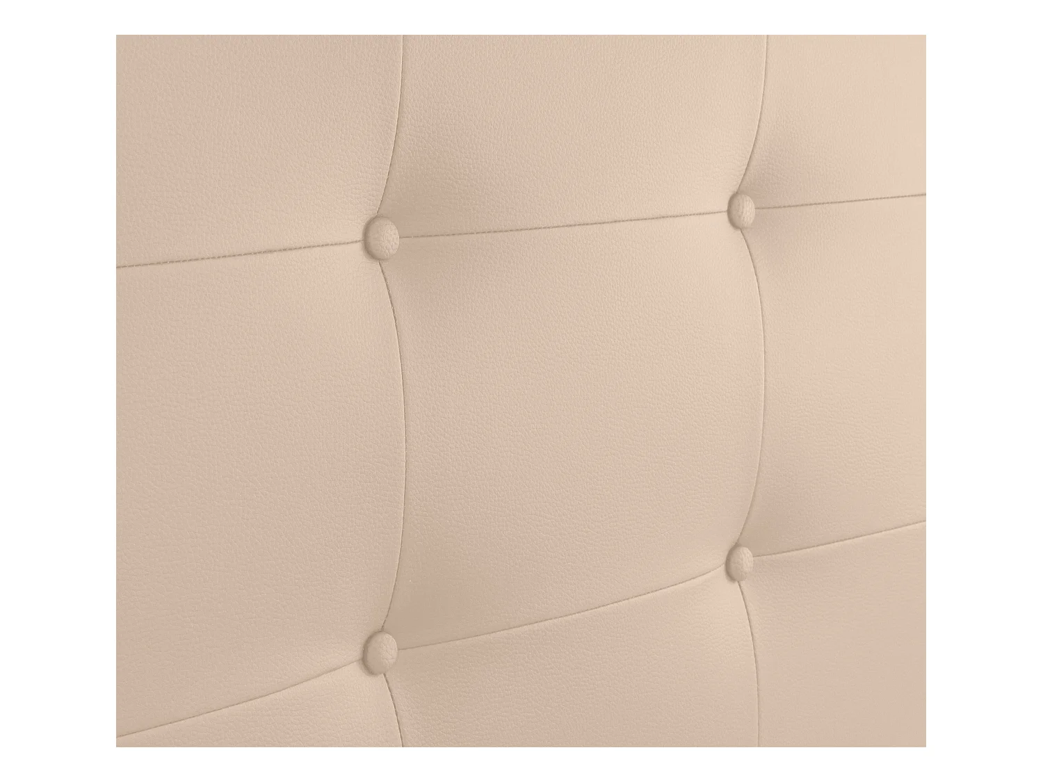 DHOME Tête de lit en Similicuir Capitonné 95x115cm avec Pieds Lits 90 - Beige