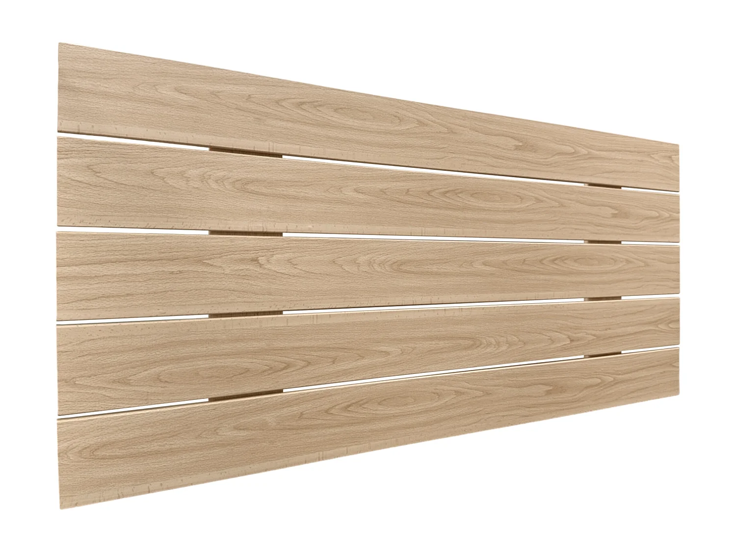 DHOME Cabeceira de Madeira Reciclada MDF Estilo Palete Horizontal 110x46cm Camas 105 - Madeira Natural