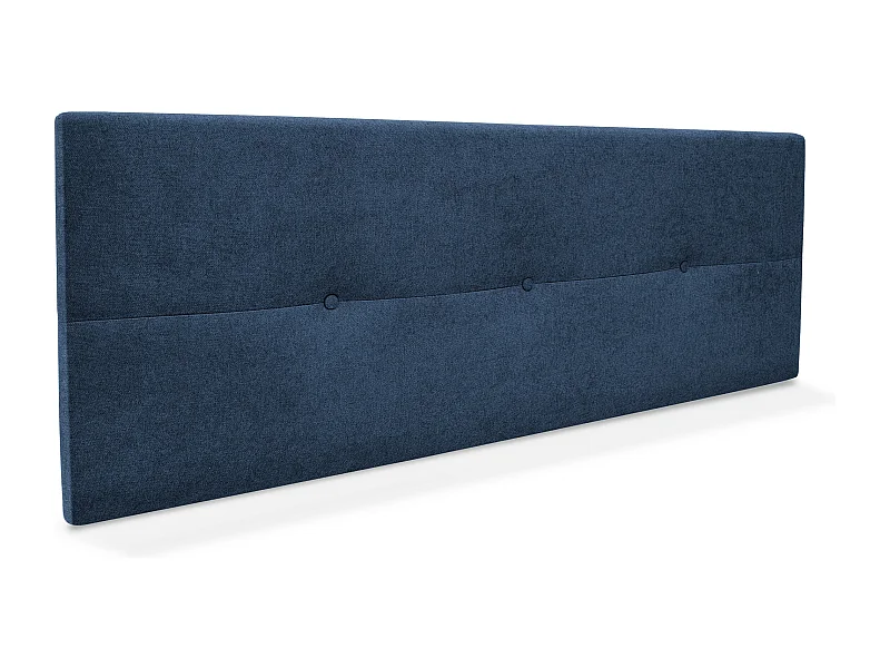DHOME Aqualine Kopfteil aus Stoff mit Knöpfen 160x50cm Betten 150/160 - Blau