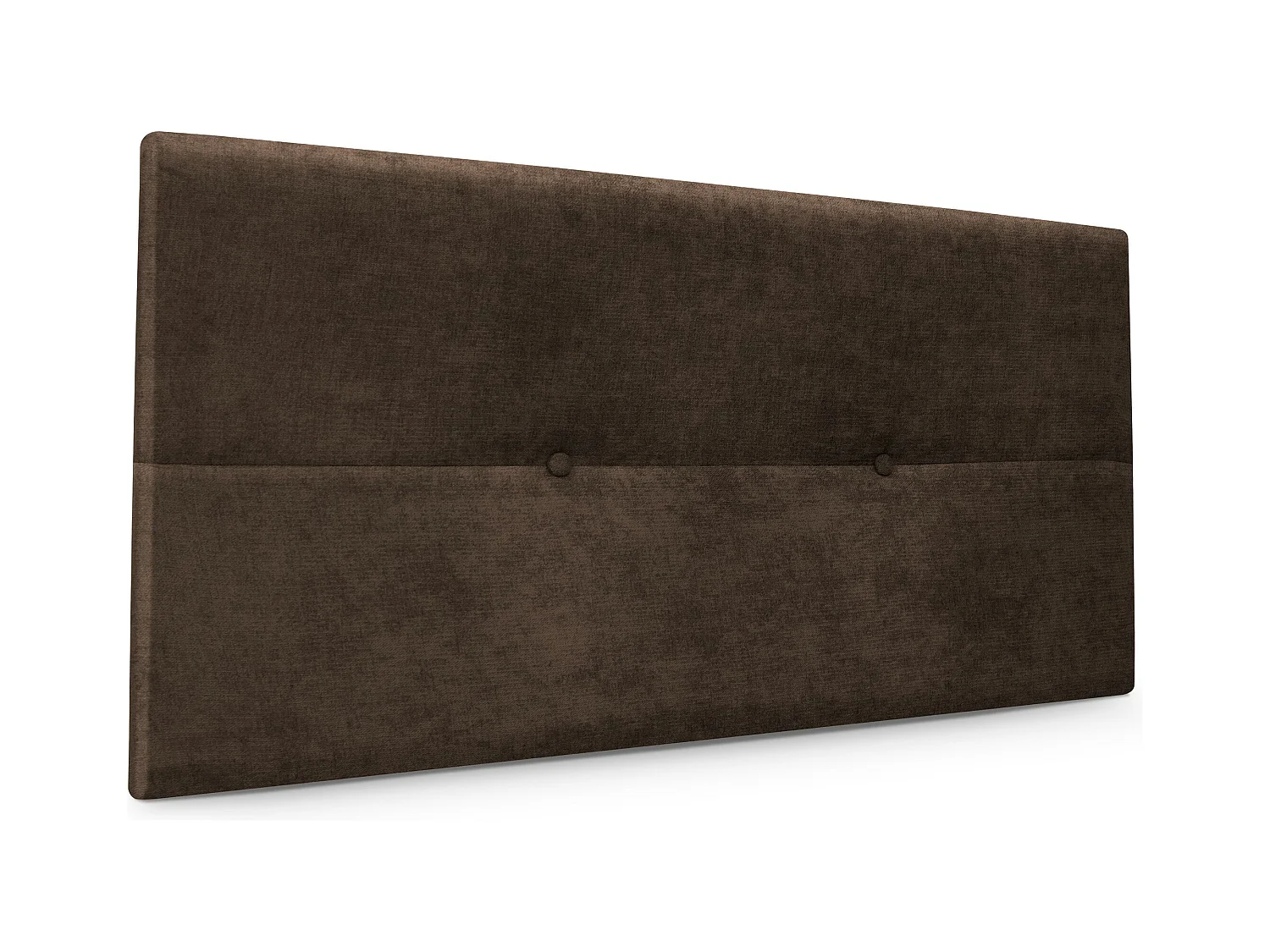 DHOME Tête de lit en Tissu Aqualine avec Boutons 105x50cm Lits 105 - Marron