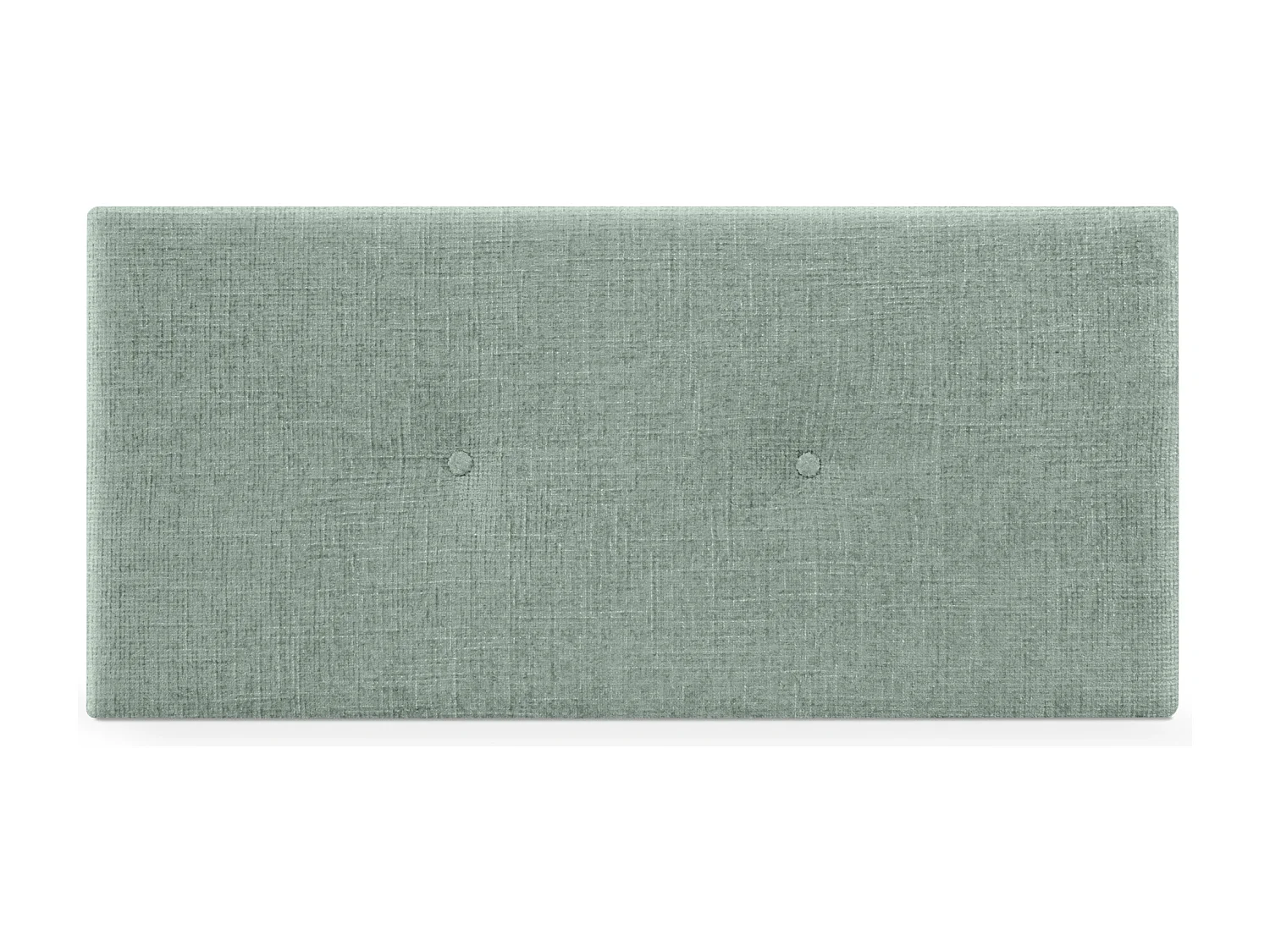 DHOME Tête de lit en laine naturelle avec Boutons 105x50cm Lits 105 - Vert