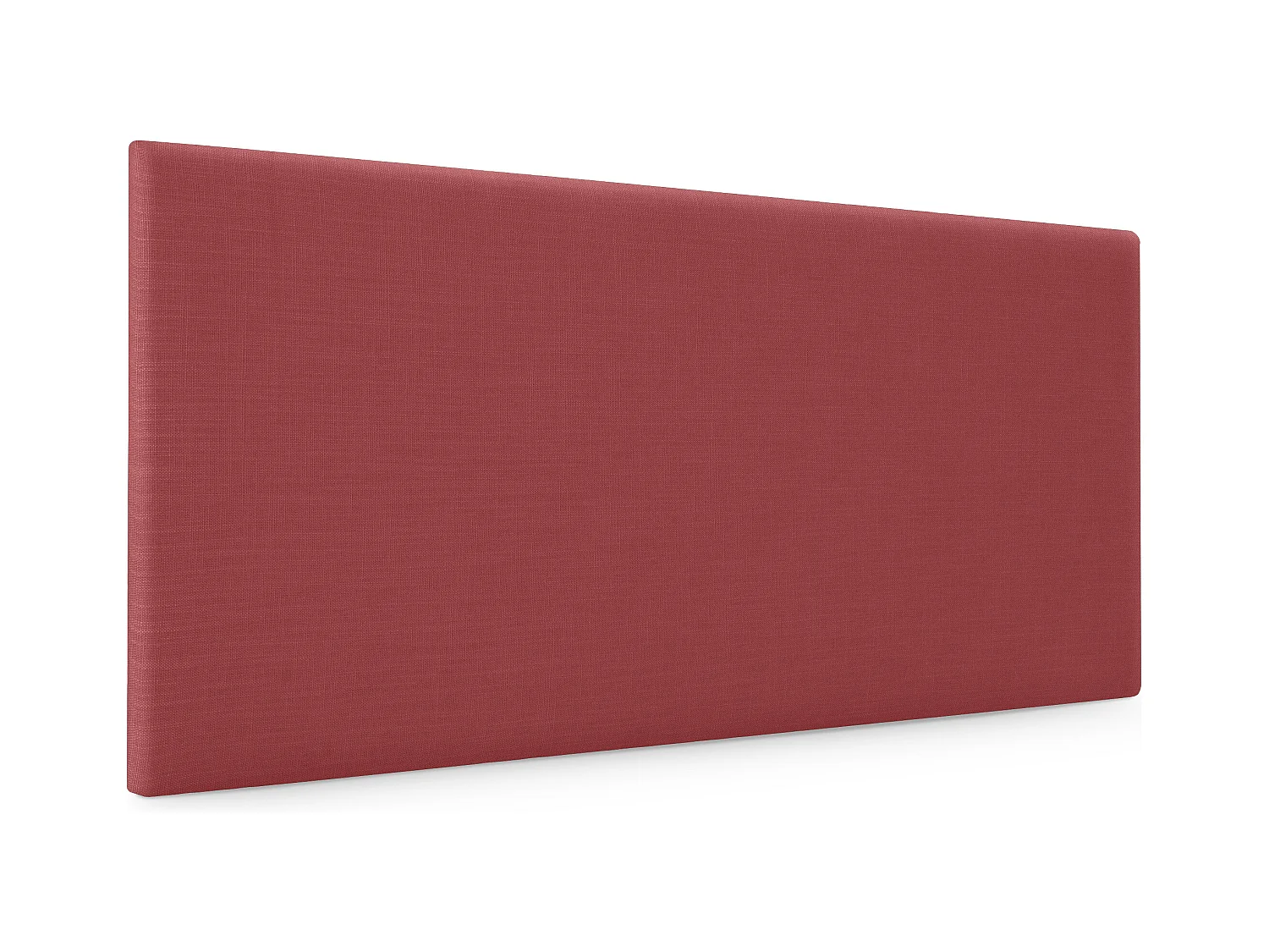 DHOME Tête de lit en lin naturel lisse 90x50cm Lits 80/90 - Rouge