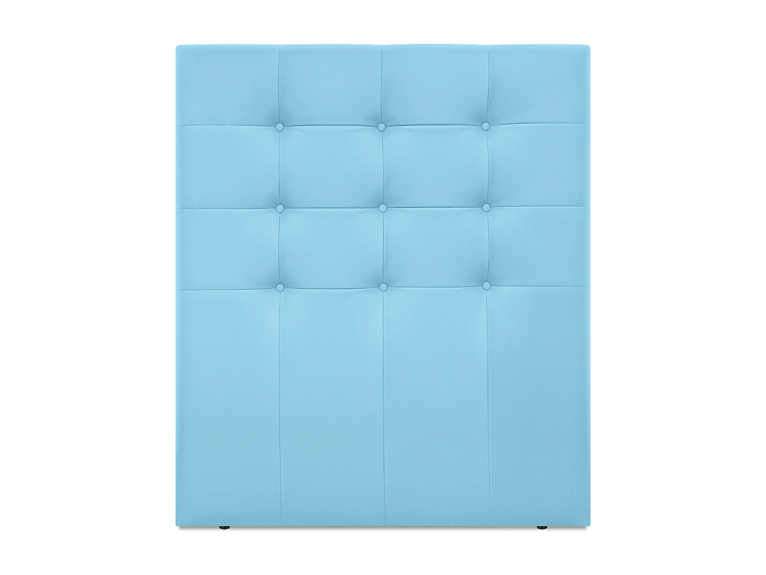DHOME Cabeceira de  Couro sintético Capitoné Até o chão 95x120cm Camas 90 - Céu azul