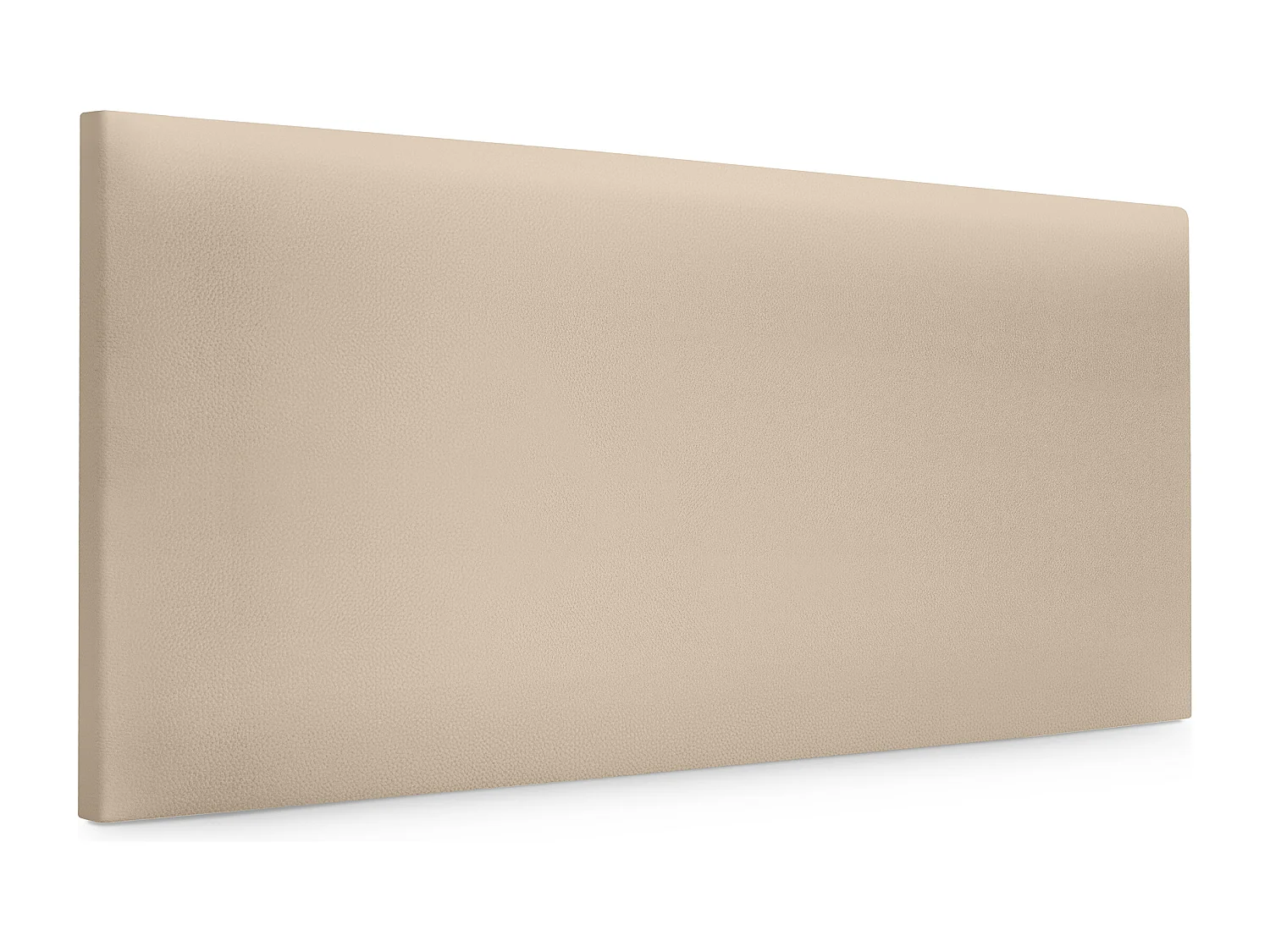 DHOME Kopfteil aus glattem Kunstleder 95x50cm Betten 90 - Beige