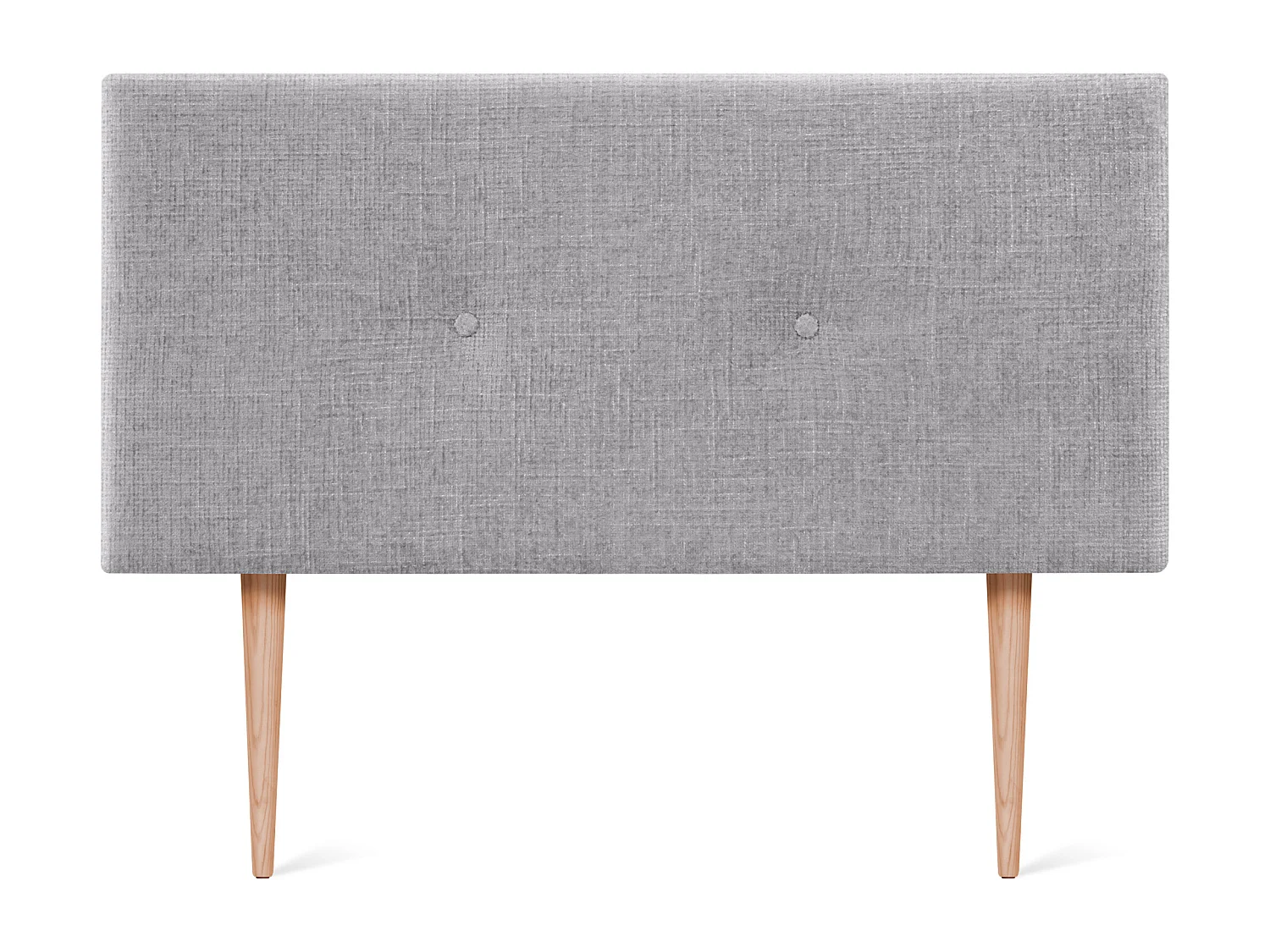 DHOME Hoofdeinde van natuurlijke wol met knopen 105x105cm met bedpoten 105 - Lichtgrijs