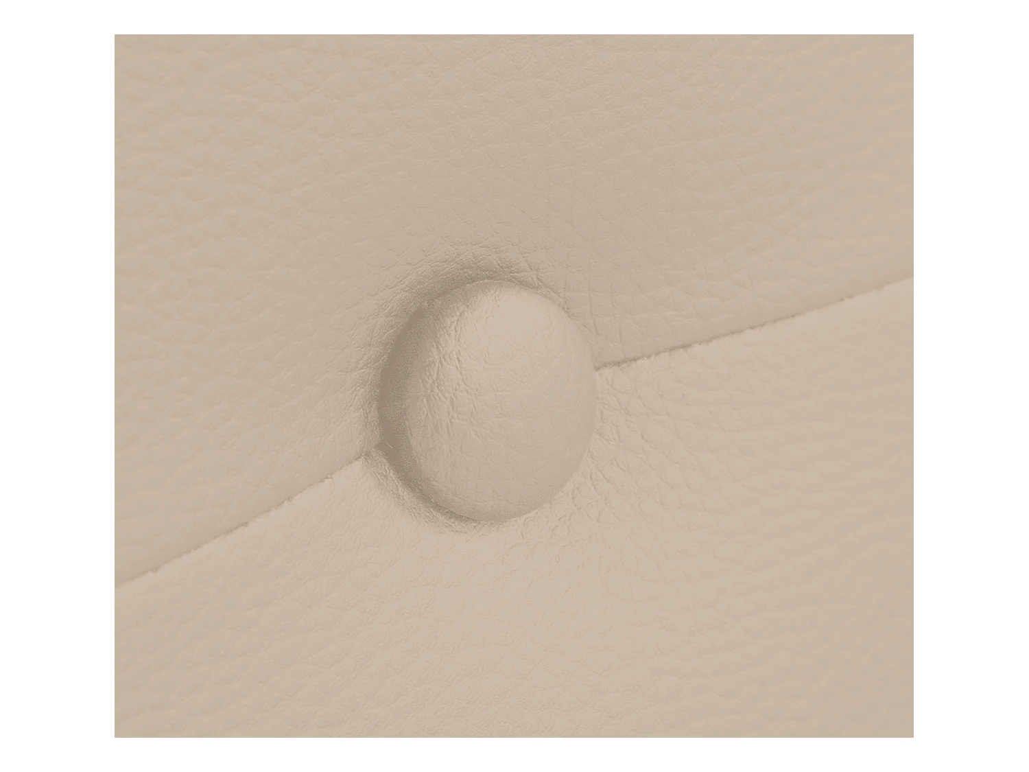 DHOME Kopfteil aus Kunstleder mit Knöpfen 145x50cm Betten 135/140 - Beige