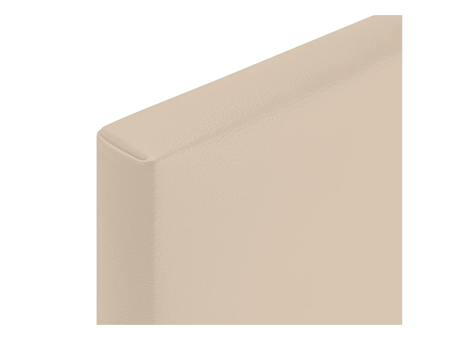 DHOME Kopfteil aus Kunstleder mit Knöpfen 145x50cm Betten 135/140 - Beige