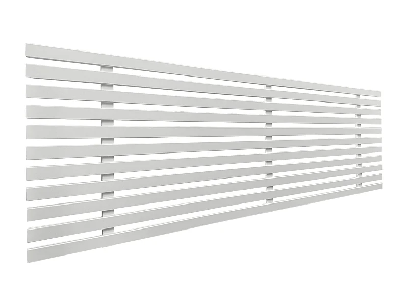 DHOME Tête de lit en bois recyclé MDF Style Japonais 145x46cm Lits 135/140 - Uni Blanc