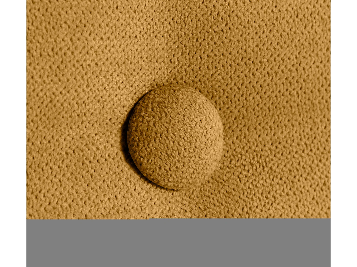 DHOME Aqualine Stoff-Kopfteil mit 2 Reihen von Knöpfen 160x50cm Betten 150/160 - Senf