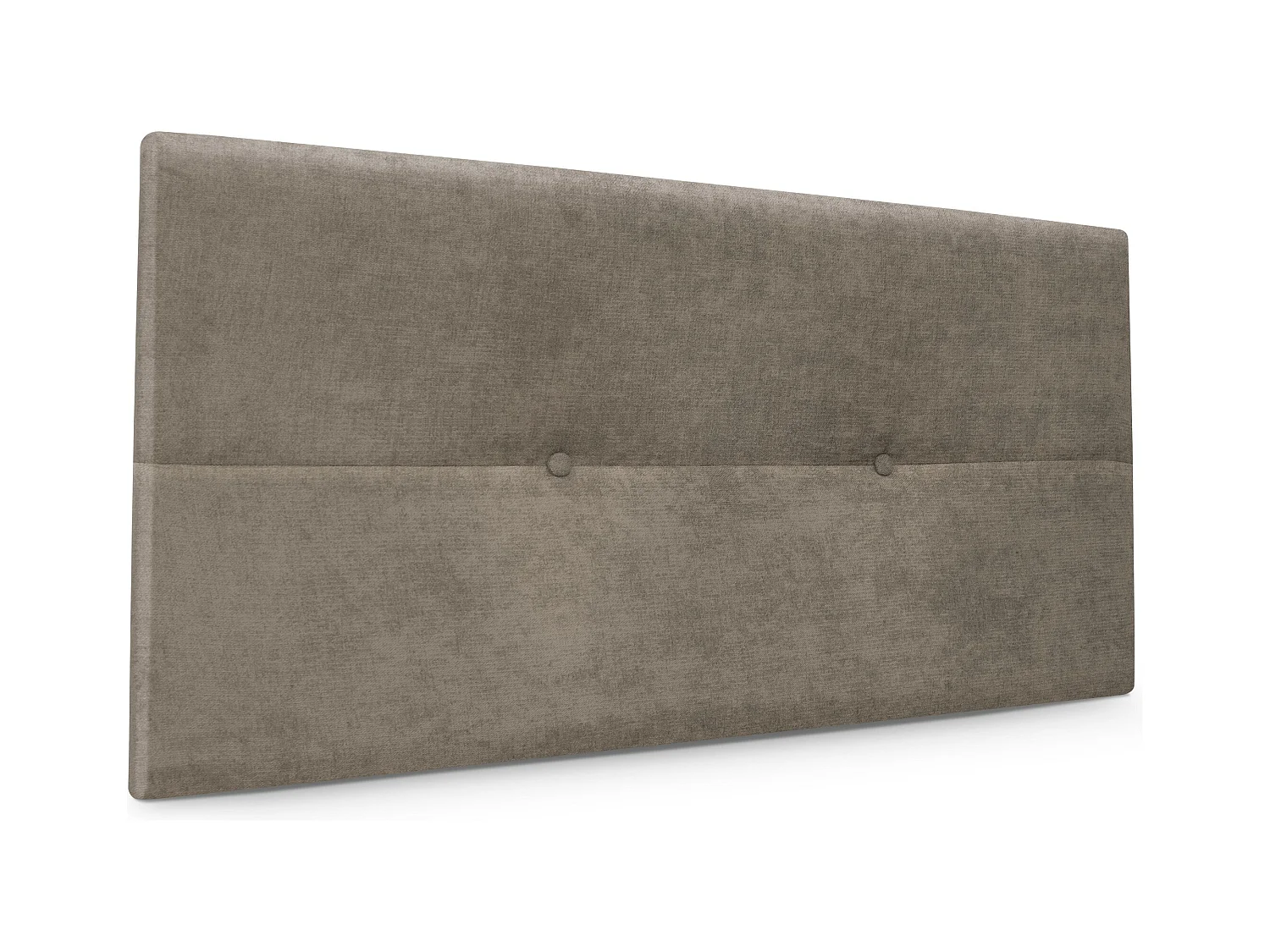 DHOME Tête de lit en Tissu Aqualine avec Boutons 105x50cm Lits 105 - Terre