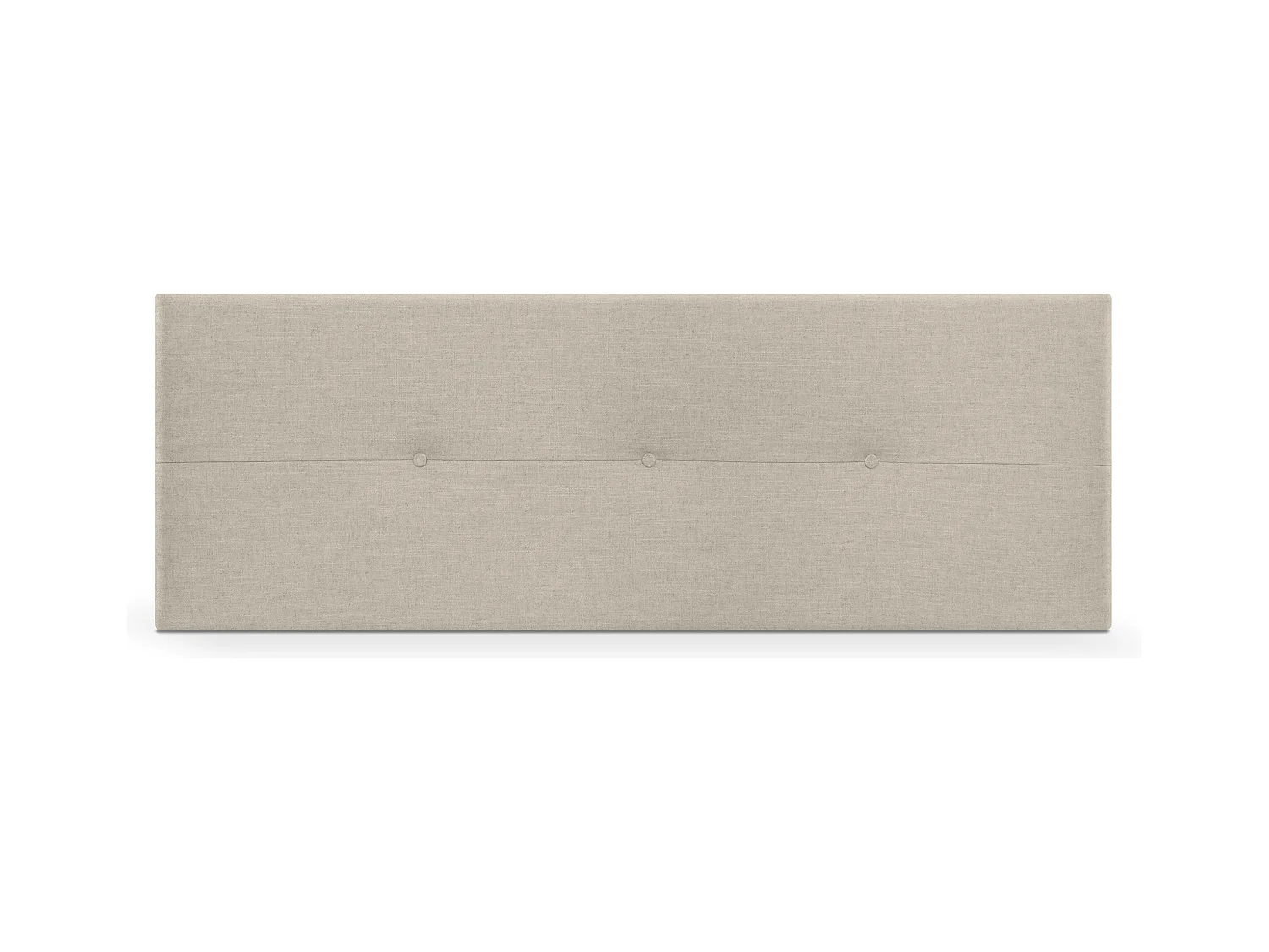 DHOME Tête de lit en lin naturel avec Boutons 150x50cm Lits 150 - Beig