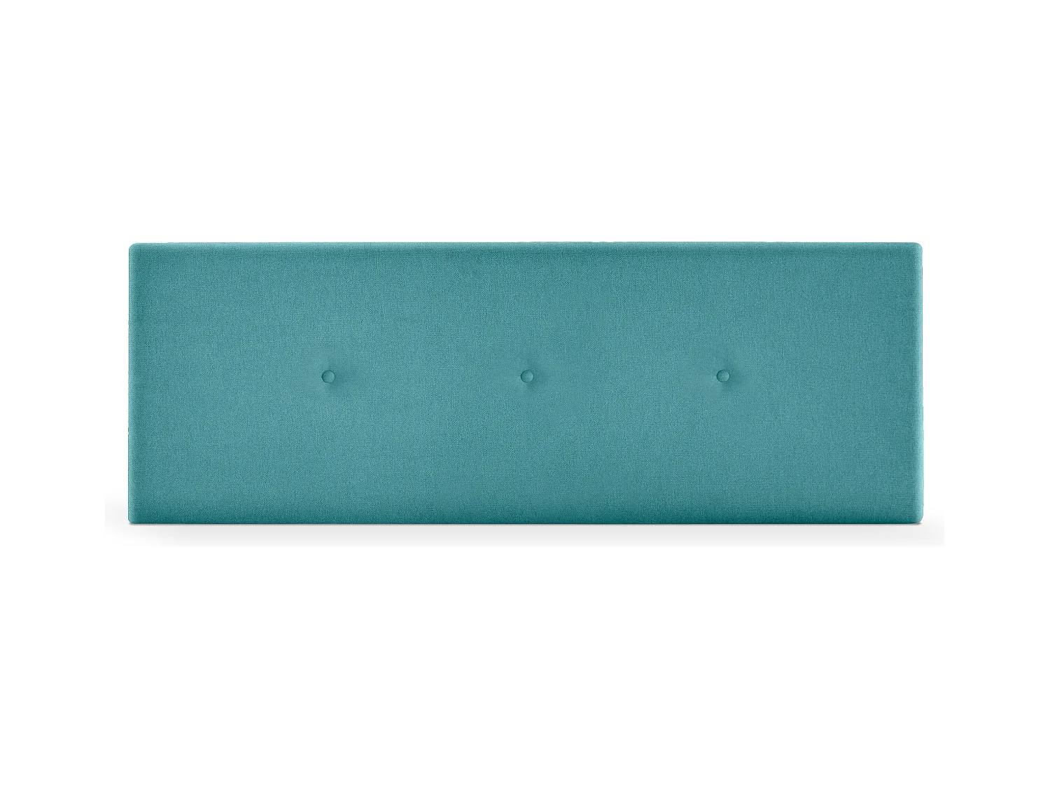 DHOME Testiera in de Tessuto Aqualine Liscio con bottoni 135x50cm Letti 120/135 - Turchese