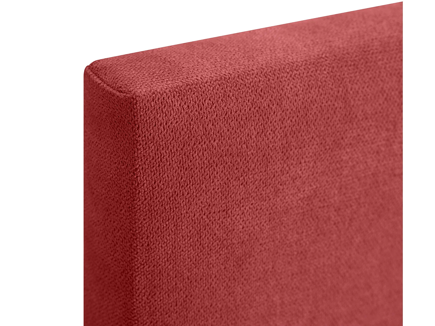 DHOME Testiera in de Tessuto Aqualine Liscio 135x105cm Con le gambe Letti 120/135 - Rosso