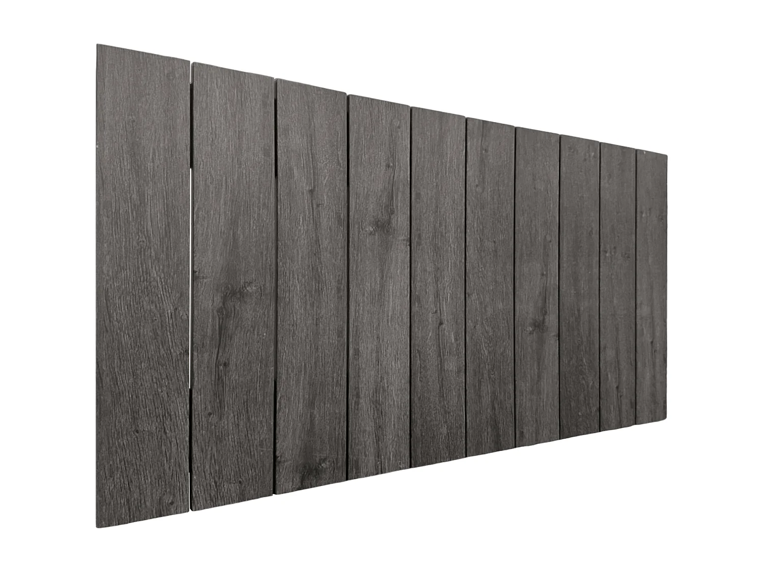 DHOME Tête de lit en bois recyclé MDF Vertical Pallet Style 110x46 Lits 105 - Bois Frêne