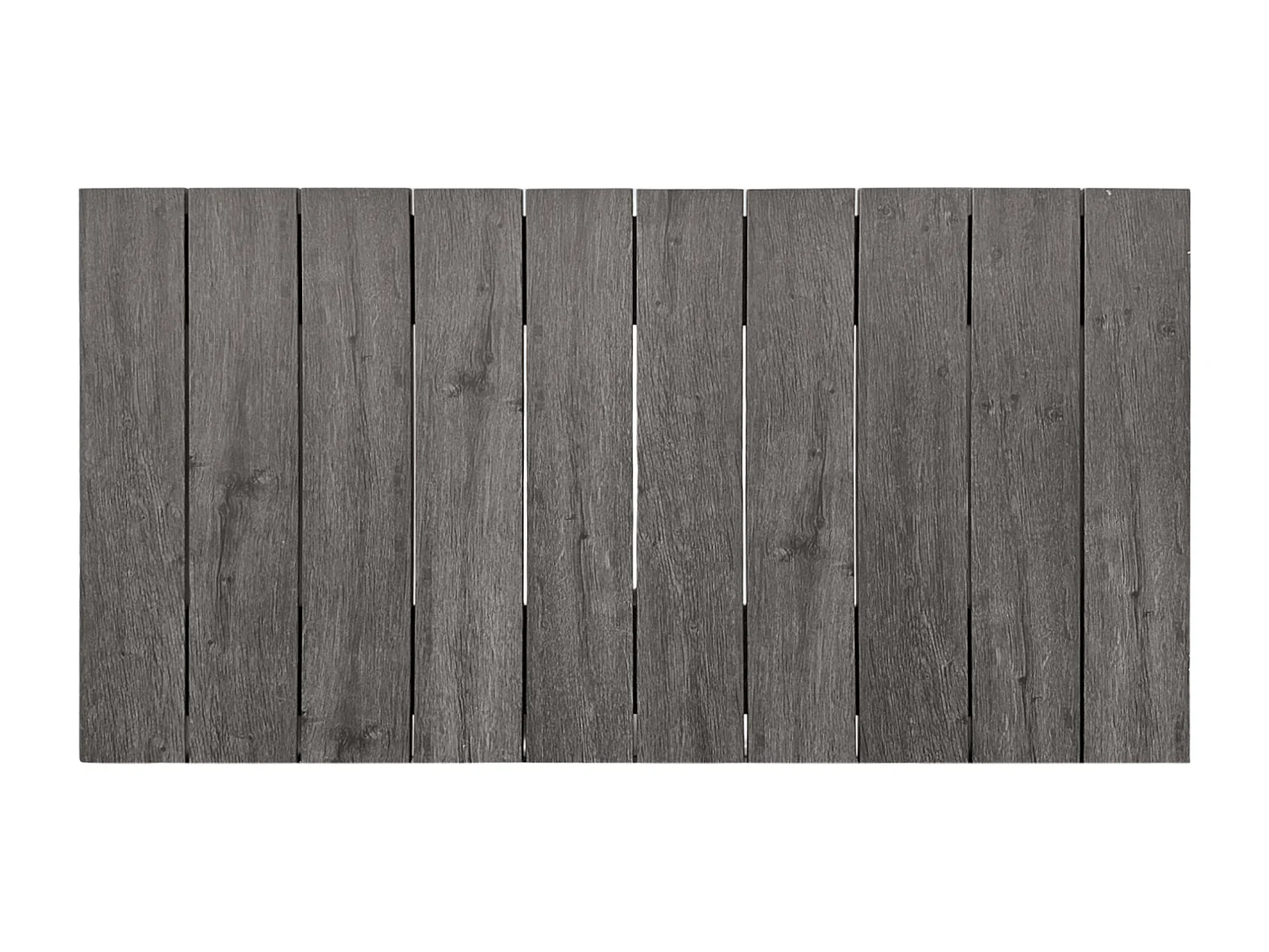 DHOME Tête de lit en bois recyclé MDF Vertical Pallet Style 110x46 Lits 105 - Bois Frêne
