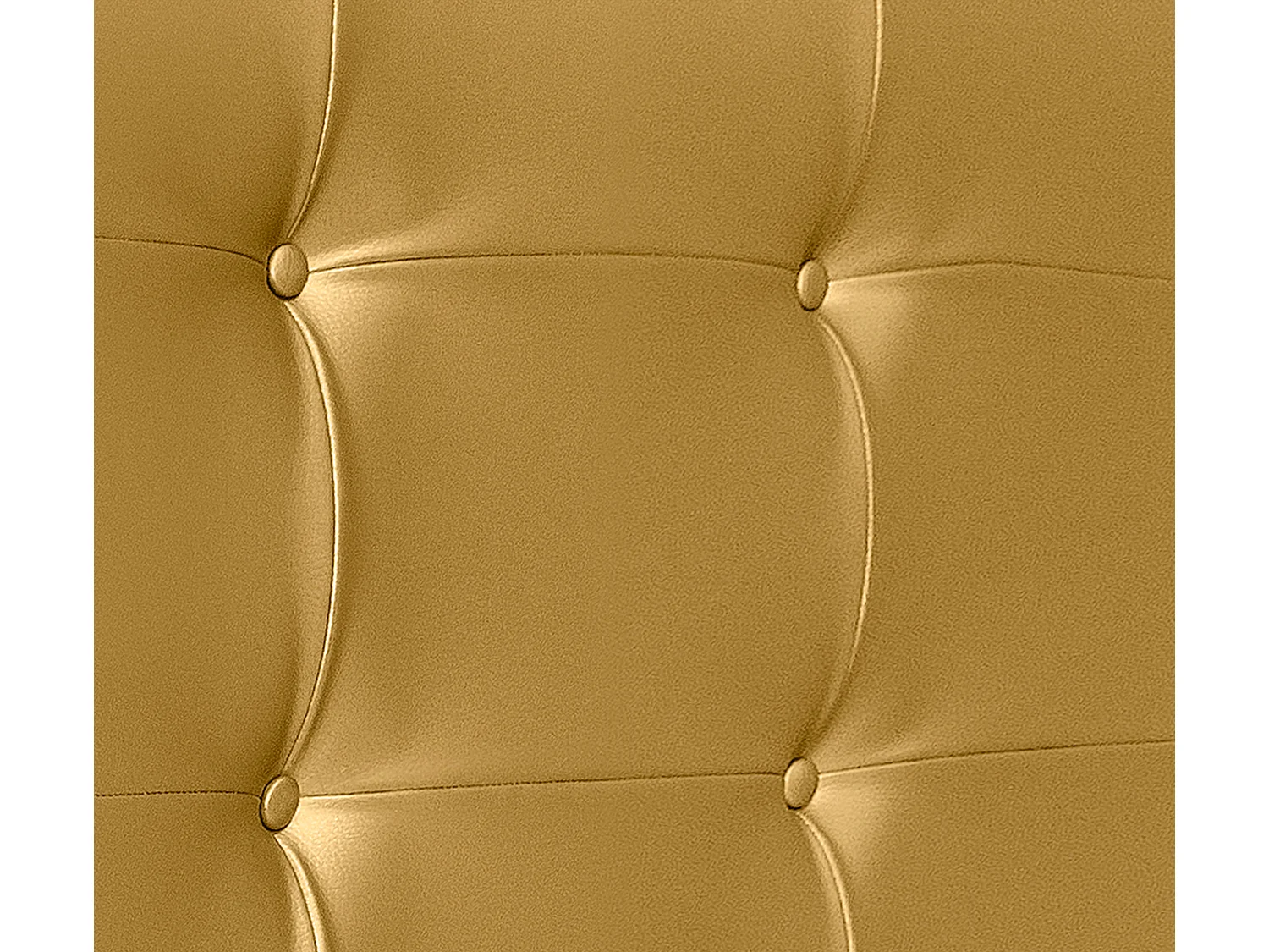 DHOME Tête de Lit en Similicuir Capitonnée 110x115cm avec Pieds Lit 105 - Doré