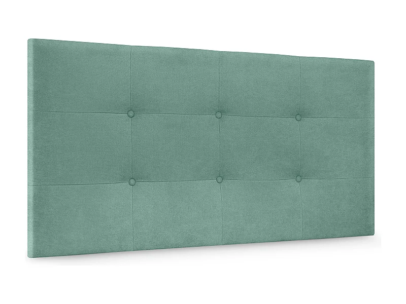 DHOME Tête de lit en tissu Aqualine Capitoné 95x60cm Lits 90 - Vert d'eau