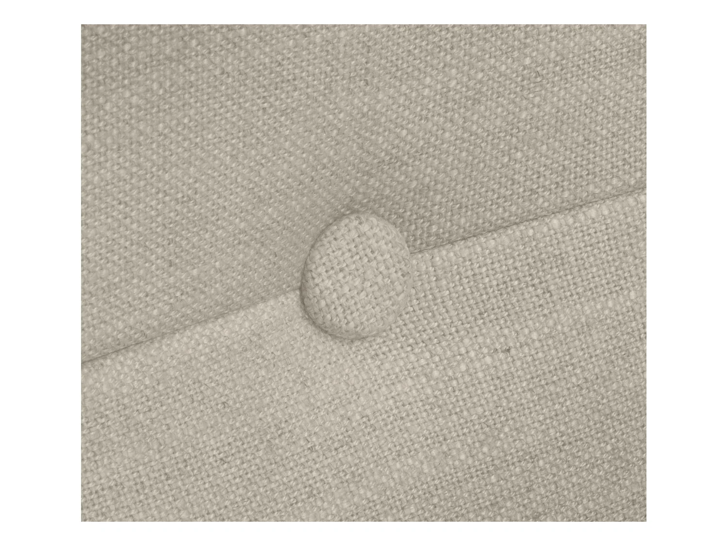 DHOME Natuurlijk linnen hoofdeinde met knopen 145x50cm bedden 135/140 - Beige