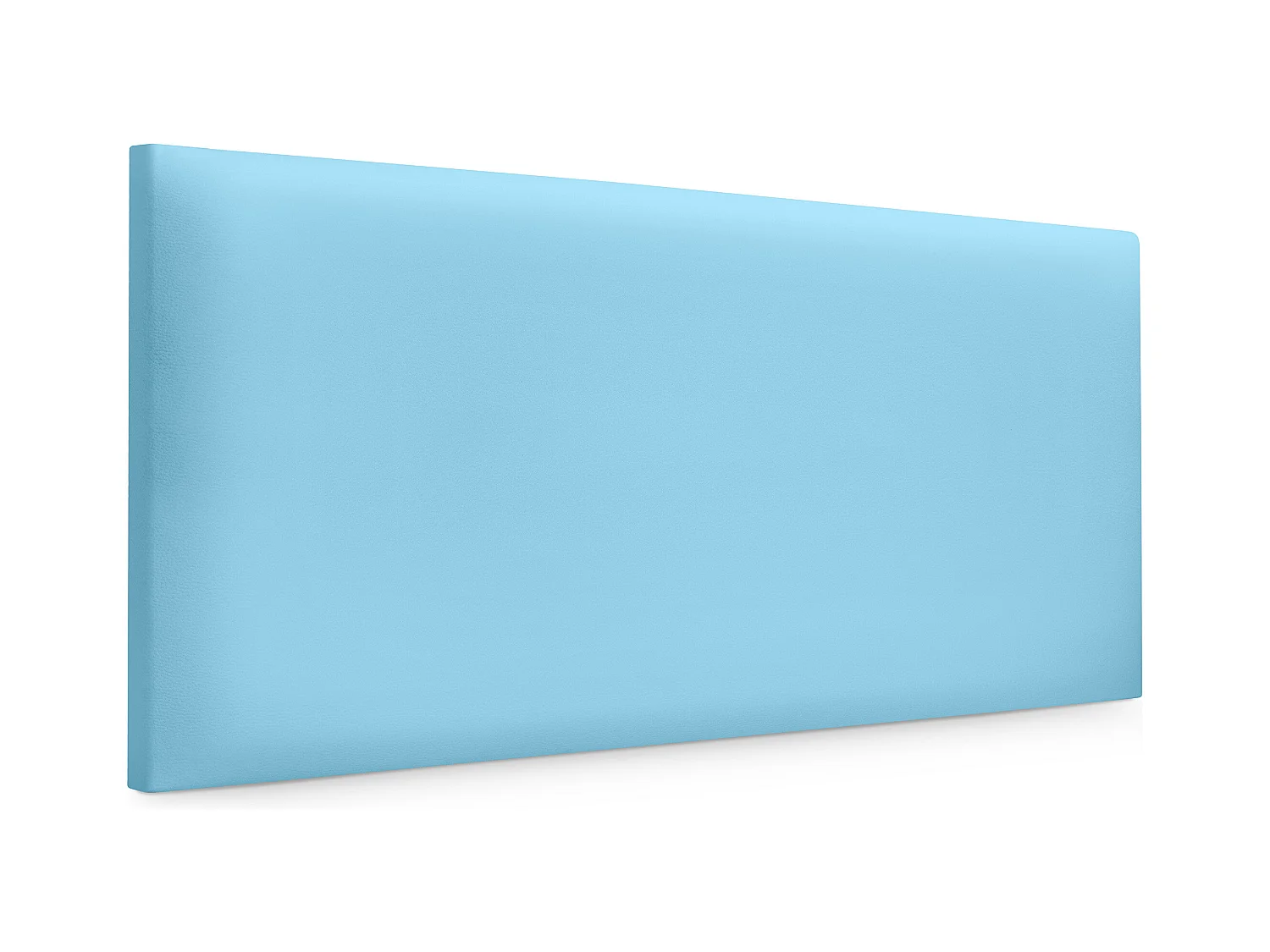 DHOME Tête de lit simili cuir lisse 110x50cm Lits 105 - Bleu Ciel