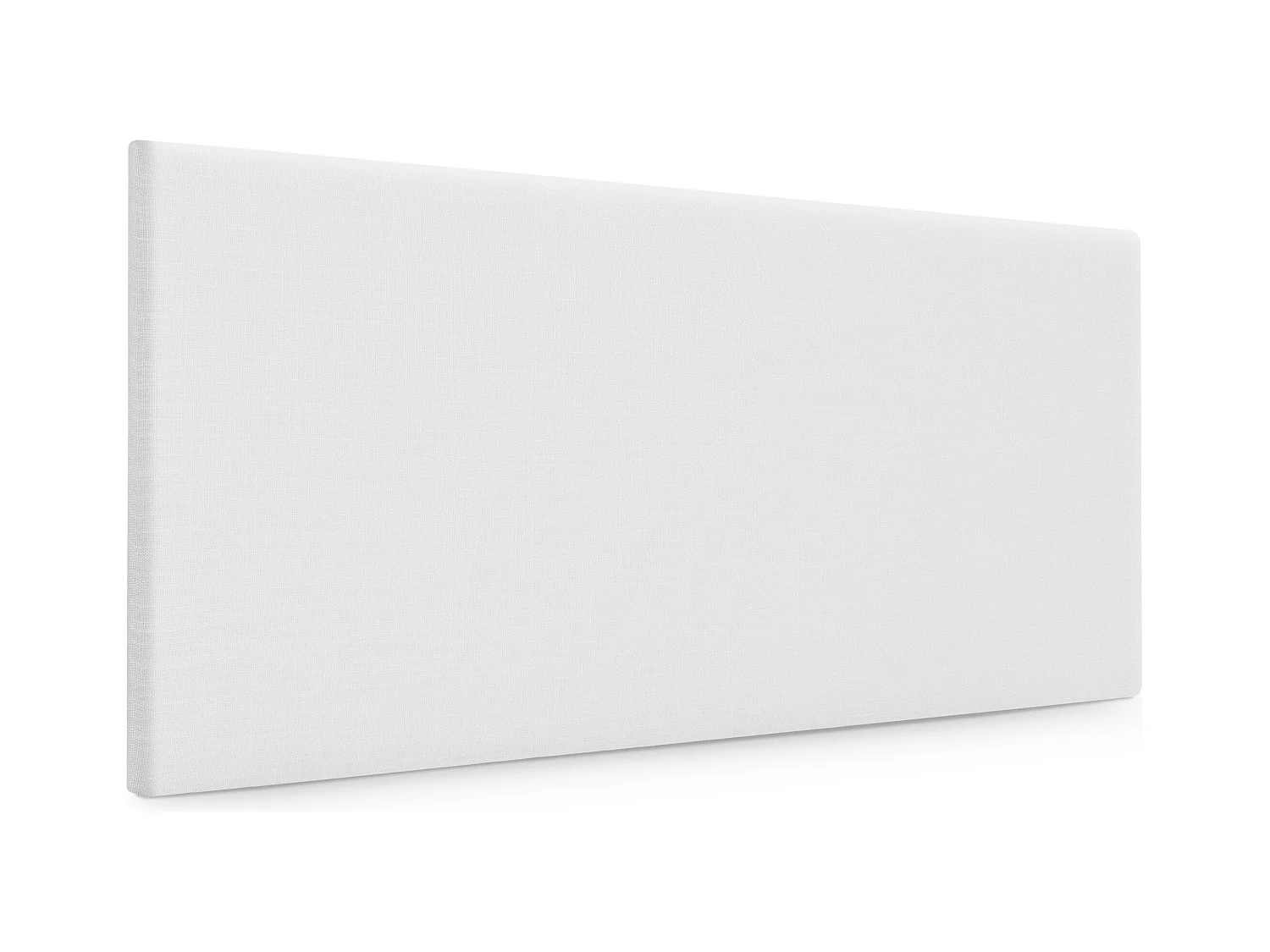DHOME Tête de lit en lin naturel lisse 110x50cm Lits 105 - Blanc