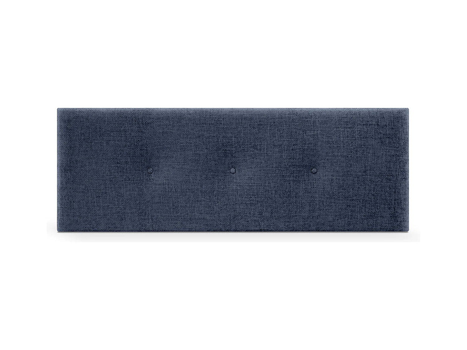 DHOME Tête de lit en laine naturelle avec Boutons 145x50cm Lits 135/140 - Bleu