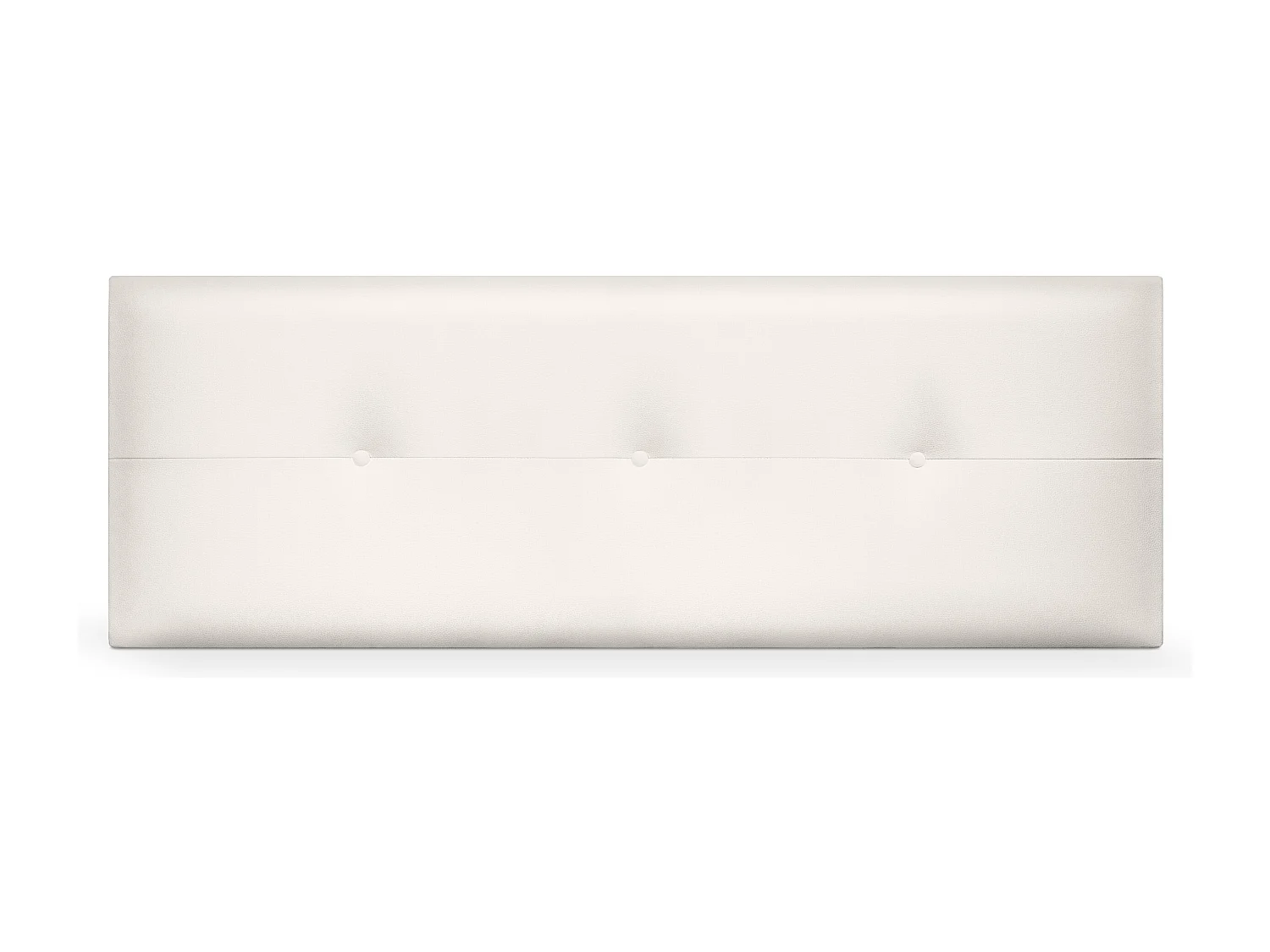 DHOME Testiera in de Similpelle con bottoni 150x50cm Letti 150 - Osso Bianco