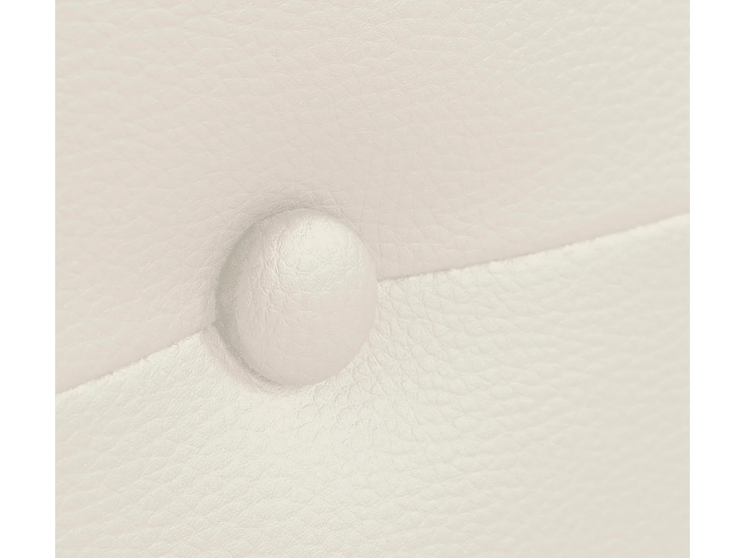 DHOME Testiera in de Similpelle con bottoni 150x50cm Letti 150 - Osso Bianco