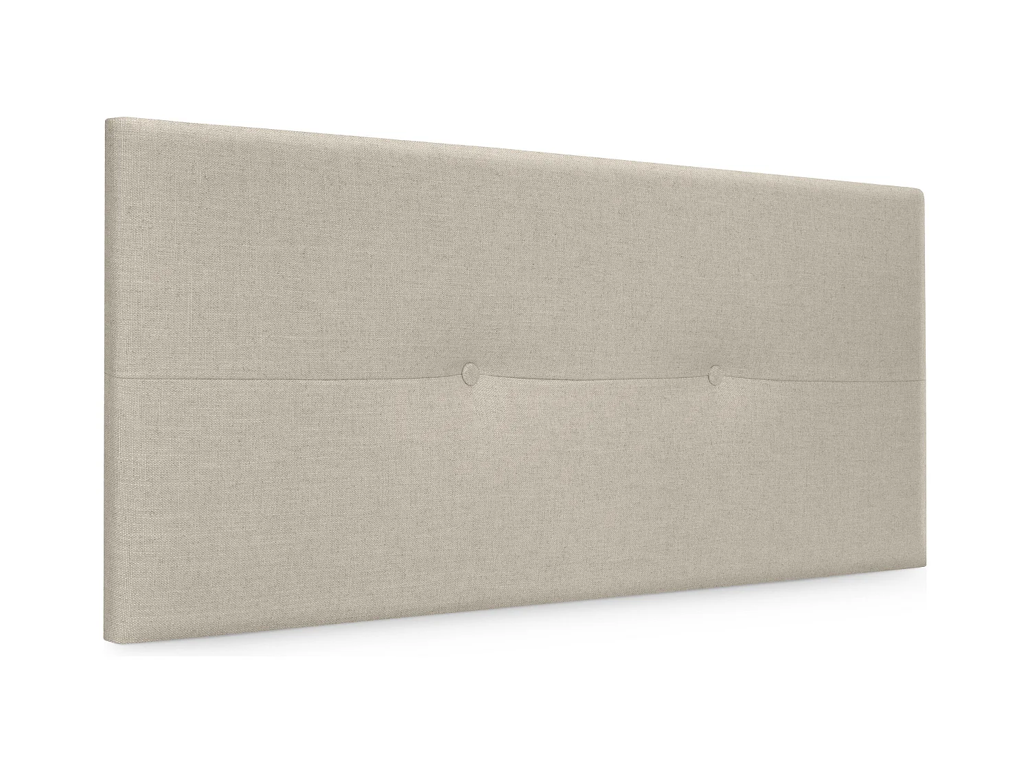 DHOME Tête de lit en lin naturel avec Boutons 110x50cm Lits 105 - Beig