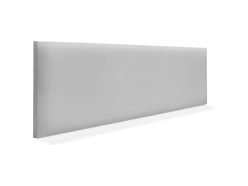 DHOME Kopfteil aus glattem Kunstleder 150x50cm Betten 150 - Hellgrau